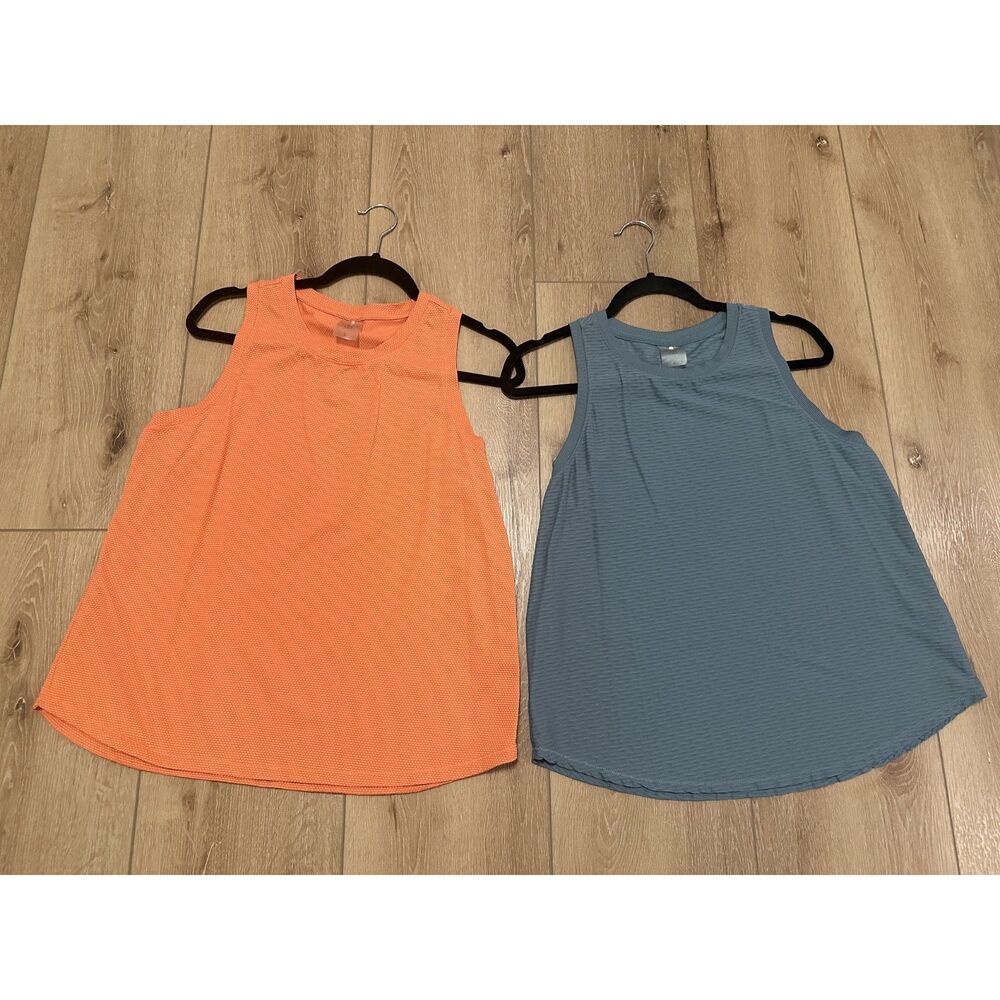 Women's Calia Renew Tank Tops Lot of 2 Large Orange & Green EUC!